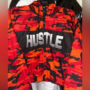 CROP TOP JACKET WITH HOOD🧡🖤